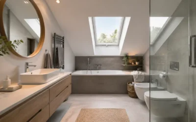 Bagno in mansarda: come sfruttare altezze ridotte e soffitto inclinato